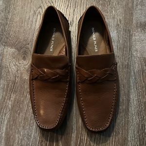 Donald Pliner Brown Leather Loafers